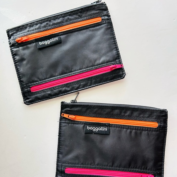 Baggallini Handbags - 2-Bundle Baggallini Black Organizer with Bright Zippers (Unisex)